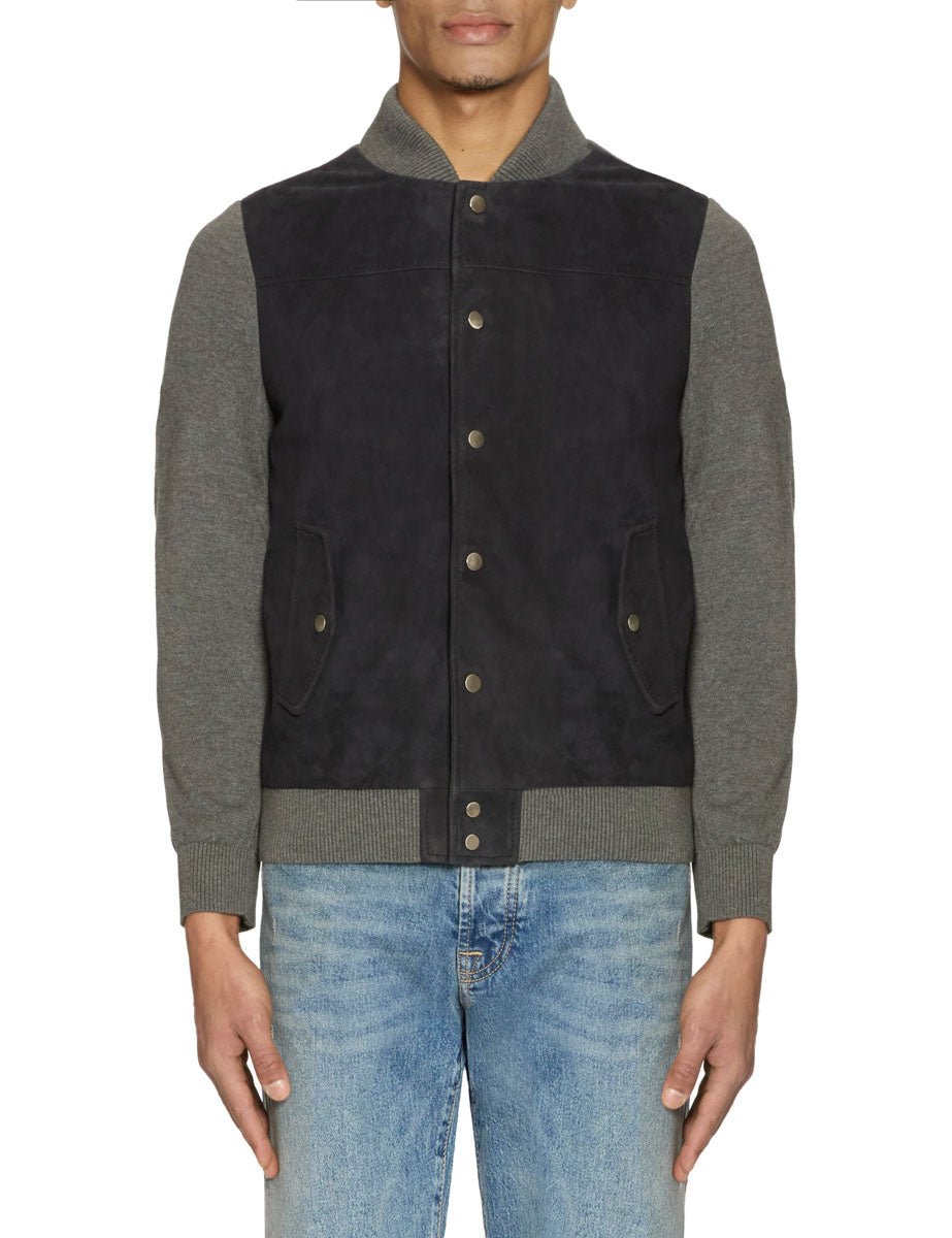 giacca maglia columbia dark blu grey - Frida SRL