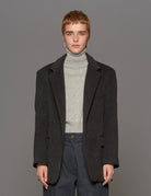 giacca manolana stretch antracite - blufrida - blazer