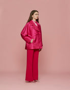 giacca mikado fuxia - Frida SRL