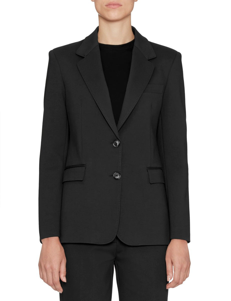 giacca monopetto punto milano nero - Frida SRL