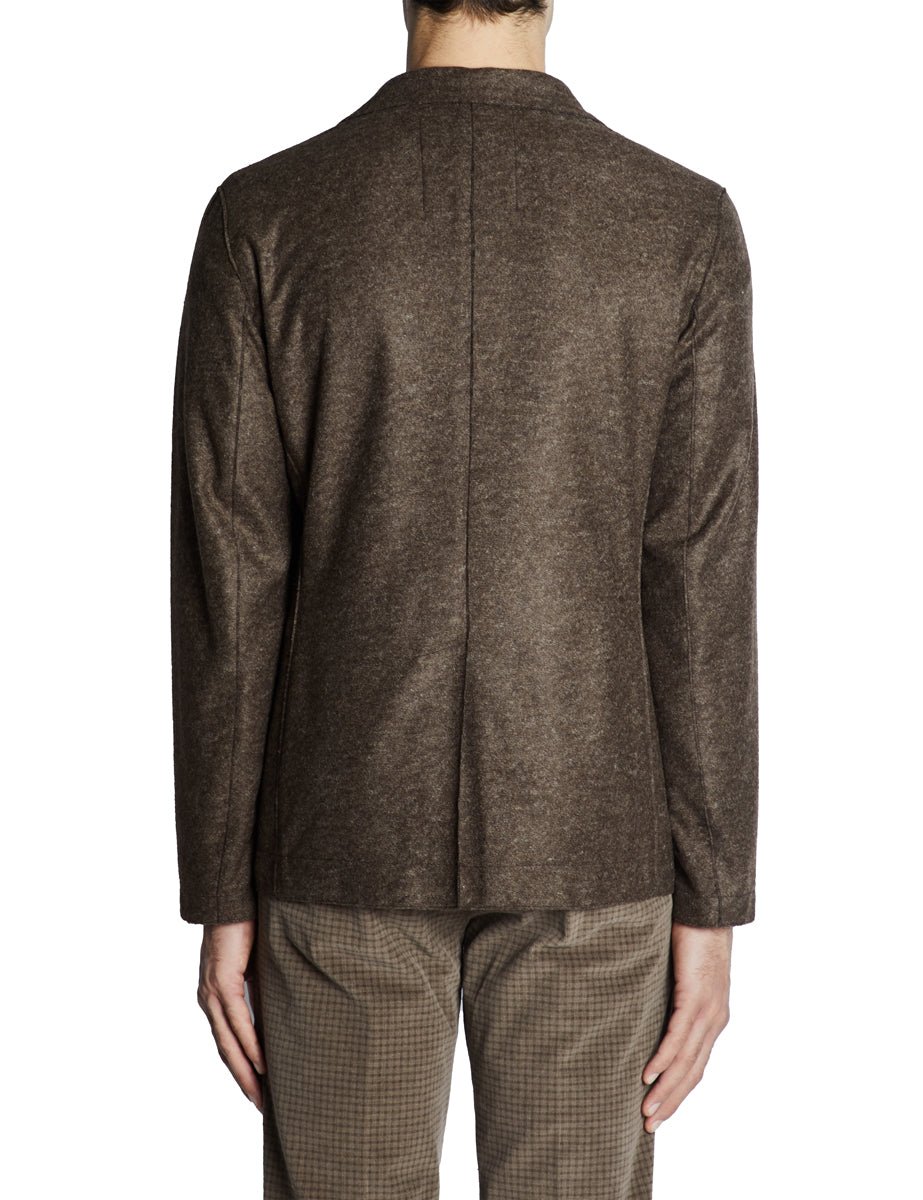 giacca monopetto tinta unita moro - bob - blazer