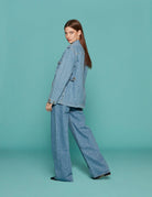 giacca nariida sahariana maya denim - blaze - giacca