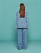 giacca nariida sahariana maya denim - blaze - giacca