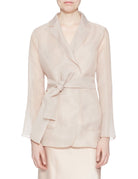 giacca organza doppia beige - blufrida - giacca