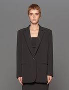 giacca over crepe nero - blufrida - blazer
