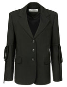 giacca over fiocchi black - kimhekim - giacca