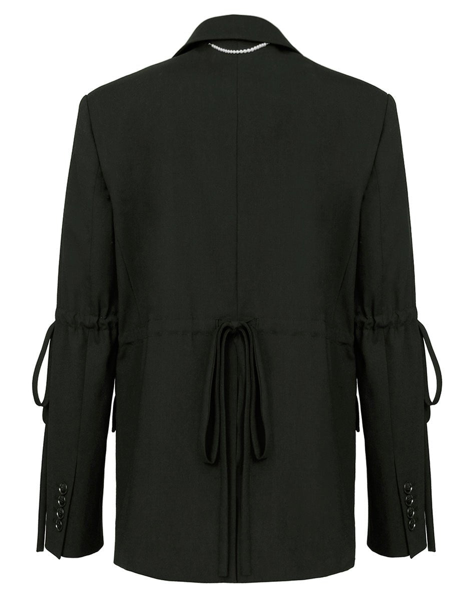 giacca over fiocchi black - kimhekim - giacca