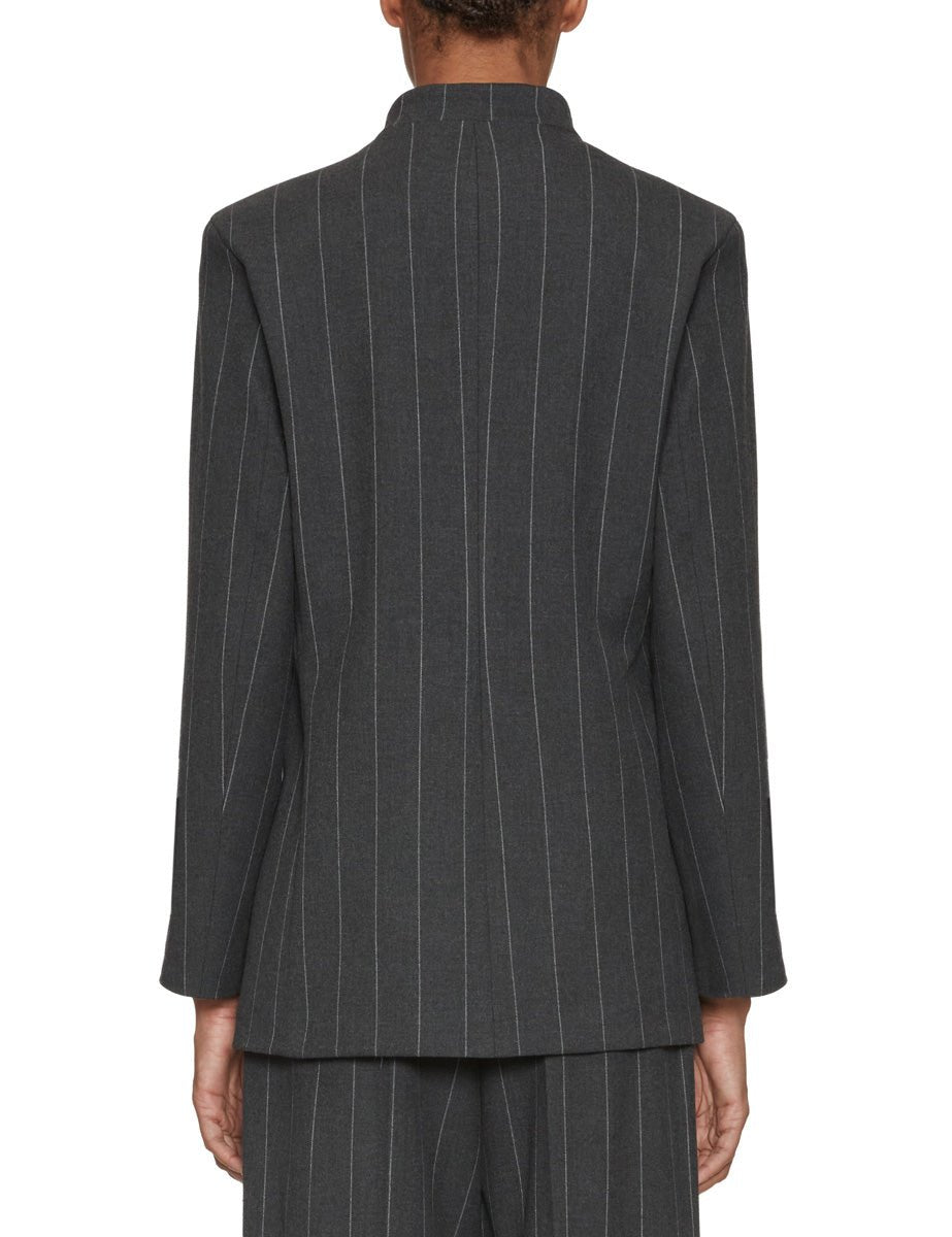 giacca over gessato grigio - jacqueur - blazer