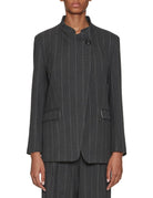 giacca over gessato grigio - jacqueur - blazer
