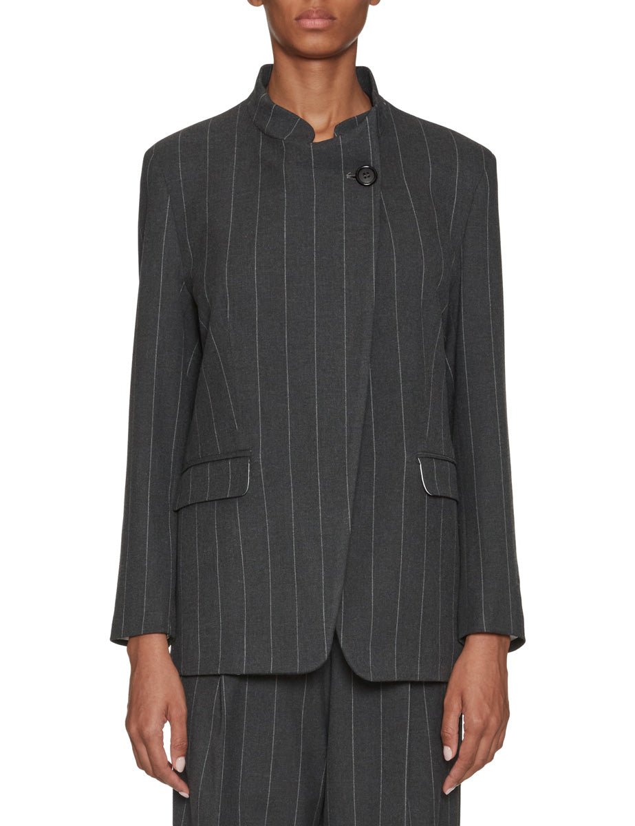 giacca over gessato grigio - jacqueur - blazer