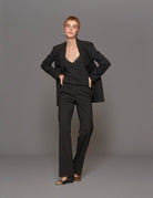 giacca over mano flanella nero - blufrida - blazer