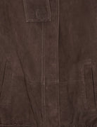 giacca oversize suede cioccolato - rotate - giacca