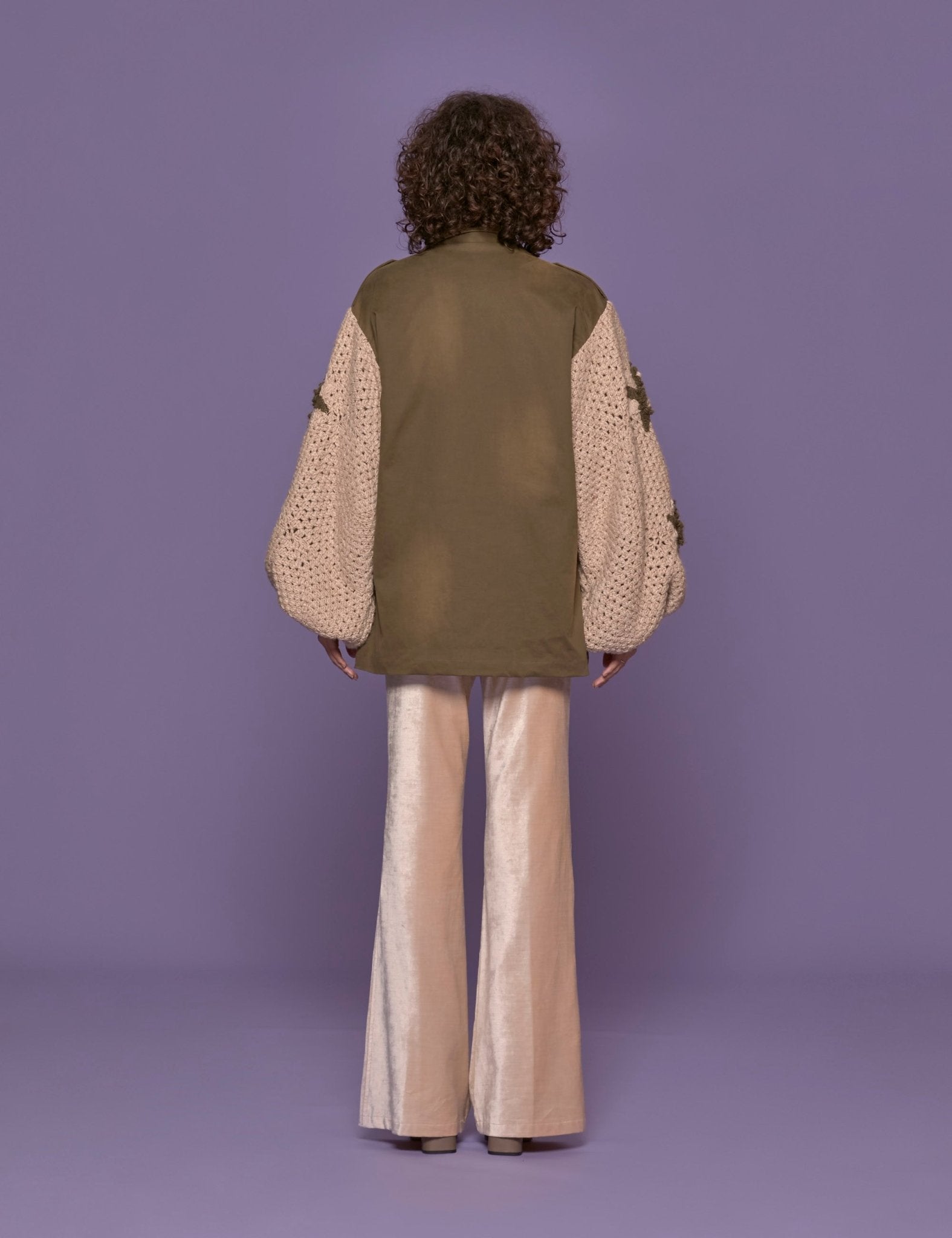 giacca sahara ecofur manica crochet - tu lize - giacca