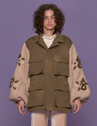 giacca sahara ecofur manica crochet - tu lize - giacca