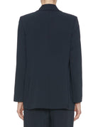 giacca sciallata cady fluido blu - blufrida - giacca