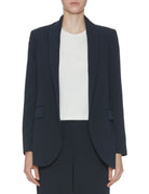 giacca sciallata cady fluido blu - blufrida - giacca