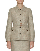 giacca seanna paint beige - Frida SRL