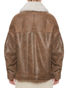 giacca shearling brown burro - blancha - giacca