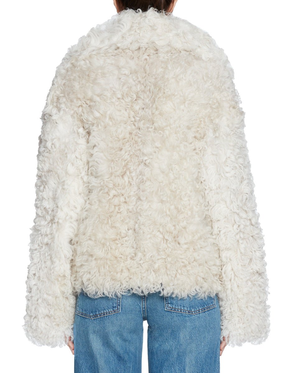 giacca shearling latte - blancha - giacca