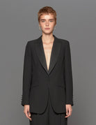 giacca smoking satin nero - Frida SRL