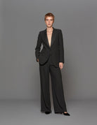 giacca smoking satin nero - Frida SRL