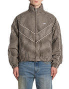 giacca tartan marrone - obey - giacca
