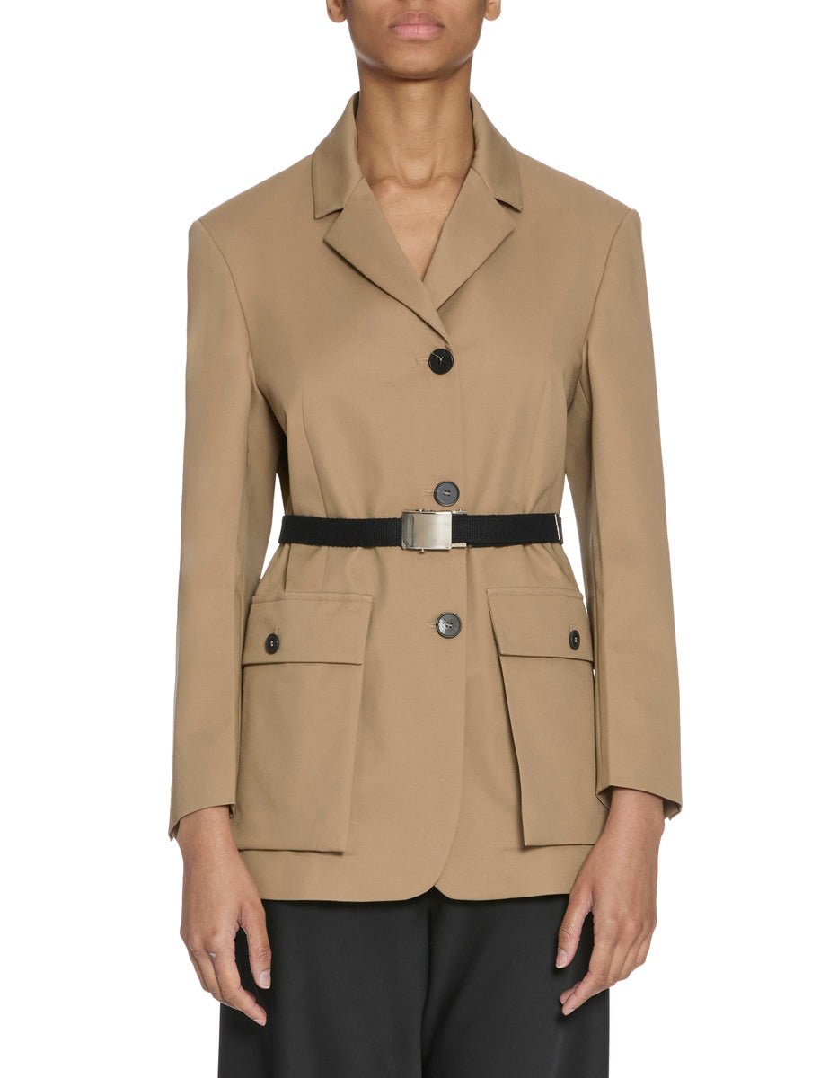 giacca tasconi cintura biscotto - blufrida - giacca