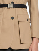 giacca tasconi cintura biscotto - blufrida - giacca