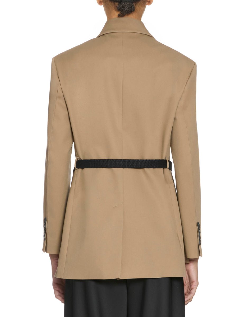 giacca tasconi cintura biscotto - blufrida - giacca