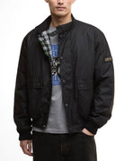 giacca traction wax black - barbour - giacca