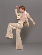 giacca velluto liscio beige - blufrida - blazer