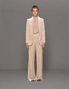 giacca velluto liscio beige - blufrida - blazer