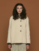giacca velour gesso - t_coat - cappotto