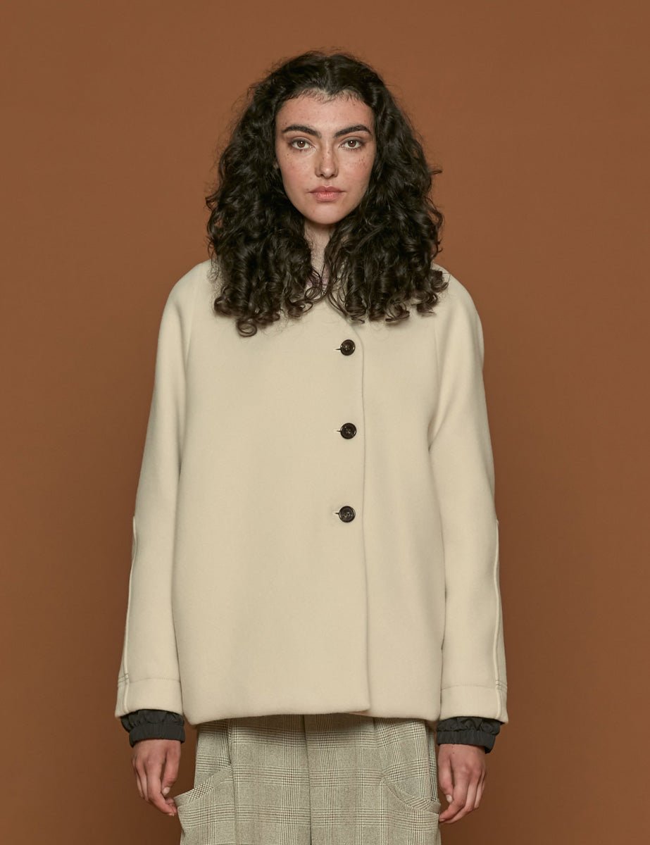 giacca velour gesso - t_coat - cappotto