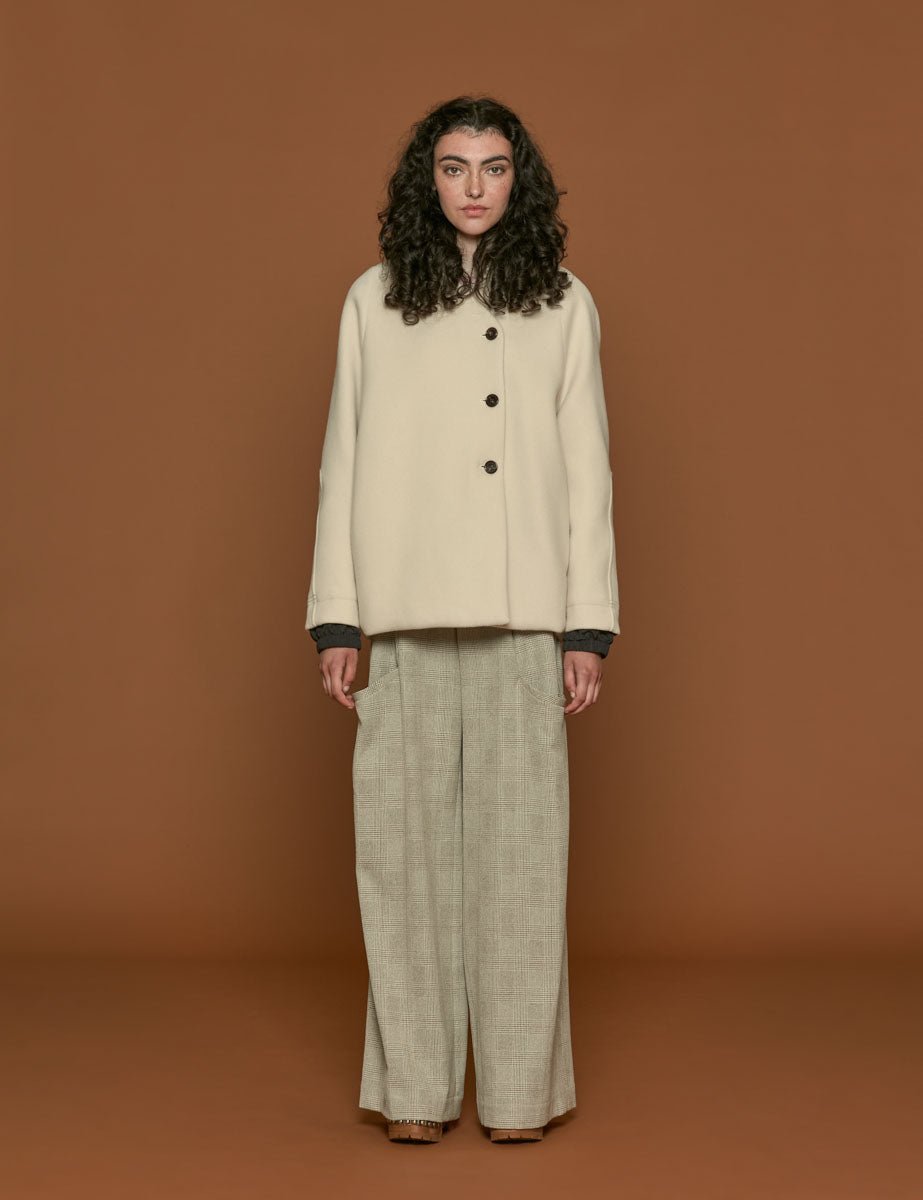 giacca velour gesso - t_coat - cappotto
