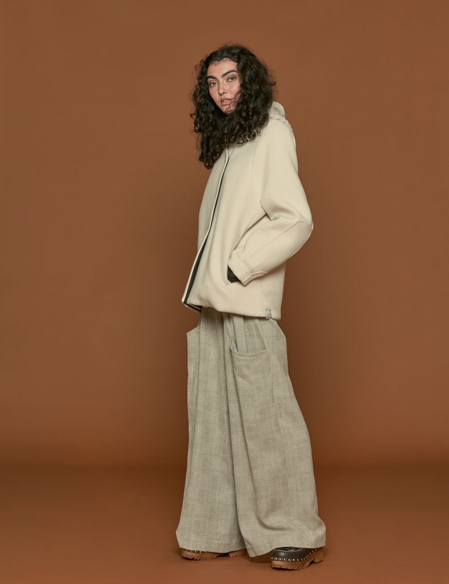 giacca velour gesso - t_coat - cappotto