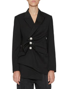 giacca venus bottoni perla black - kimhekim - giacca