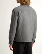 giacca wool check alaskan shiret grey - woolrich - giacca