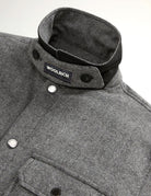 giacca wool check alaskan shiret grey - woolrich - giacca