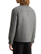 giacca wool check alaskan shiret grey - woolrich - giacca