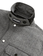 giacca wool check alaskan shiret grey - woolrich - giacca