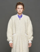 giaccone oversized panna - sherpa - giacca