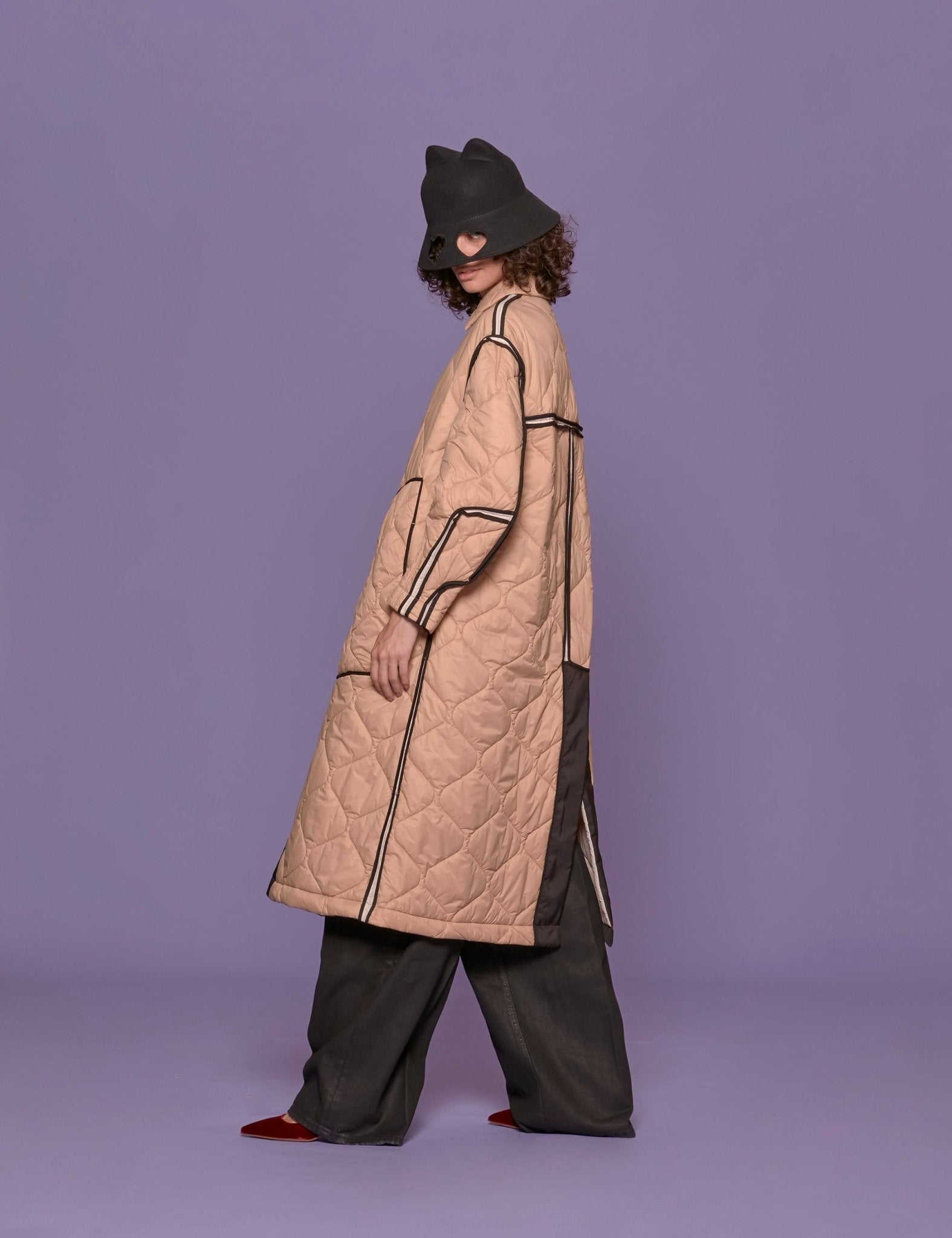 giaccone trapuntato beige - t_coat - giacca