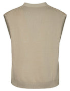 gilet maglia lavorata helis oatmeal - Frida SRL