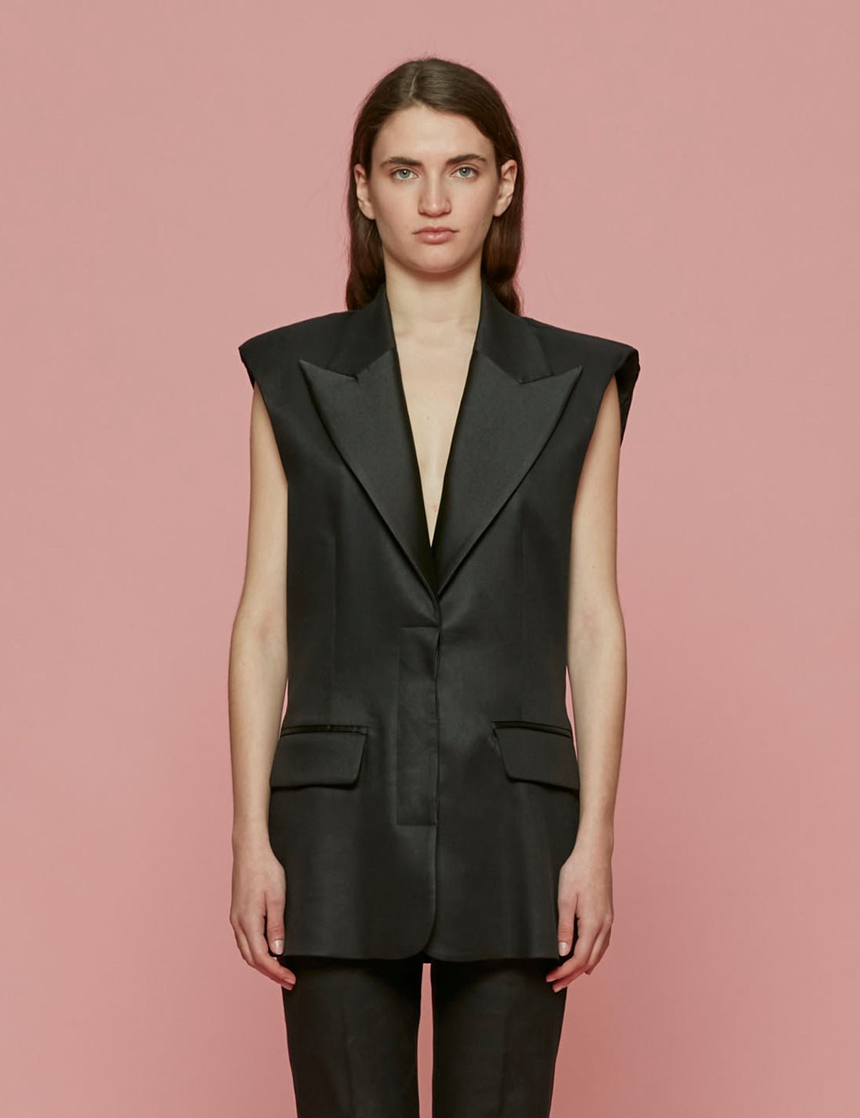 gilet monopetto nero - Frida SRL