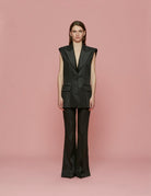 gilet monopetto nero - Frida SRL