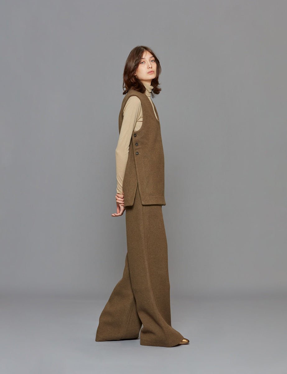gilet over spacchi laterali moss - rohe - gilet