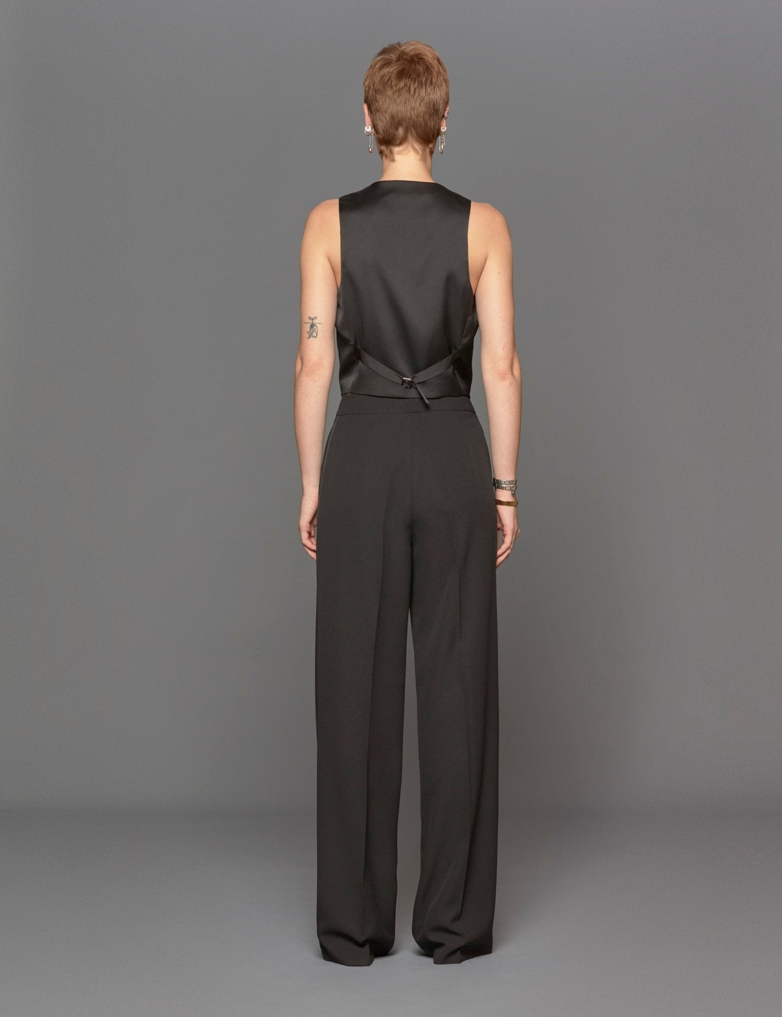 gilet piping nero - blufrida - gilet