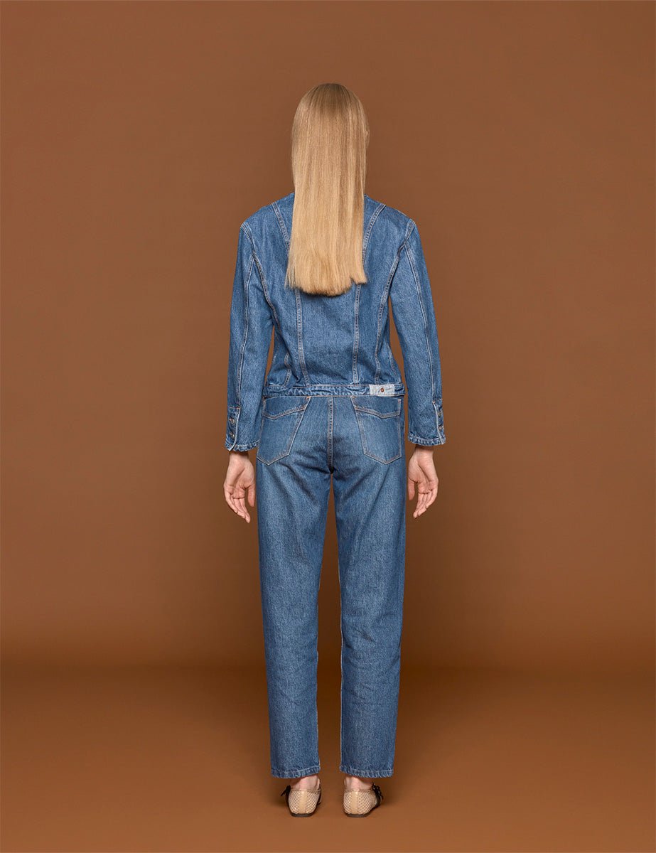 giubbino jeans gabrielle dark stone - spot - giubbino