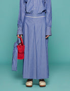 gonna annie riga azzurro bianco - jejia - gonna